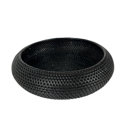 Get ready to elevate your home decor with our Bergaya Black Rattan Bowl. Carefully crafted with an artful touch, this stylish piece will add a beautiful texture to any room, instantly capturing attention and admiration.